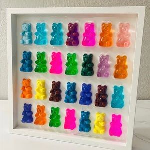 Some Bear Over the Rainbow; Gummy Bear Wall Art